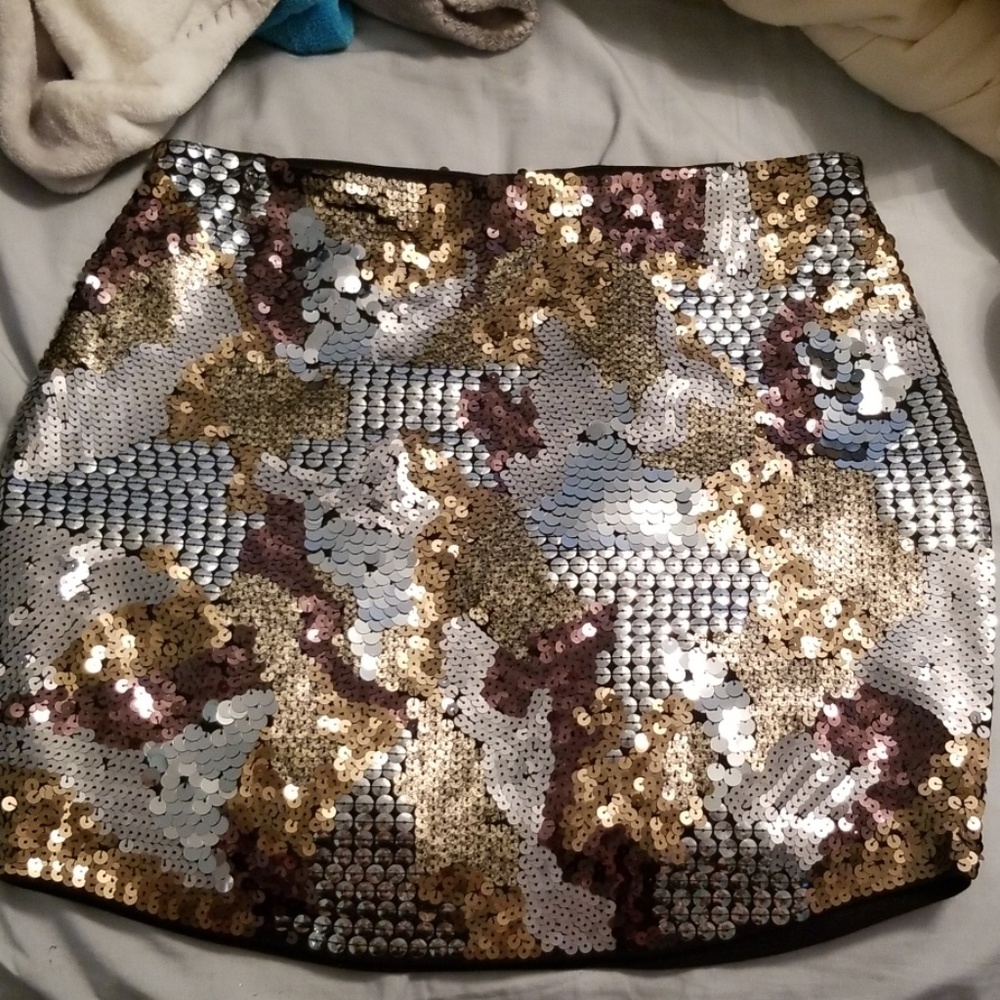 - Express sequin skirt